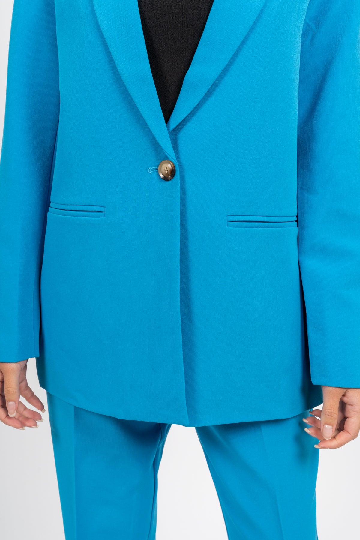 Avery Suit Blazer - Pool Blue