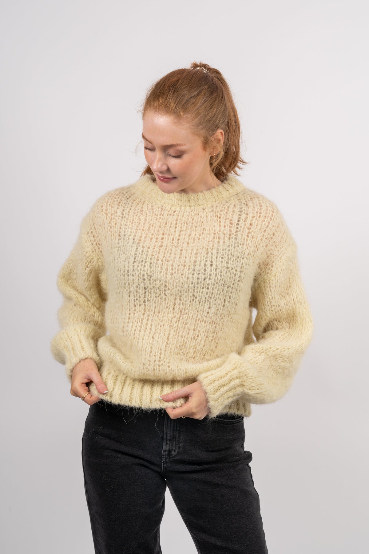 Leonnie Alpaca Pullover - Light Yellow