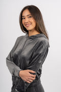 Cudrefin Cropped Zip Hoody Jacket - Iron Gate