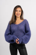 Milana Ls Mohair Knit - Violet
