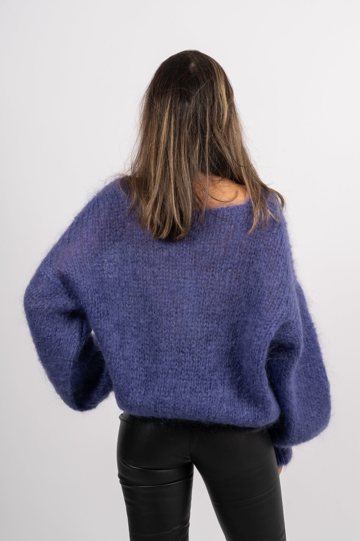 Milana Ls Mohair Knit - Violet