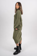 Magnea Rachelle Rib Dress - Olivine