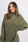 Magnea Rachelle Rib Dress - Olivine