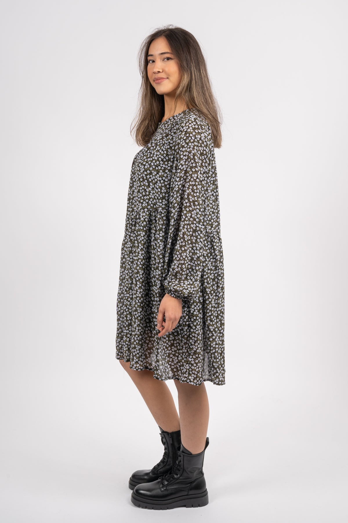 Hibba Rikkelie Short Dress - Arctic Ice Flwr