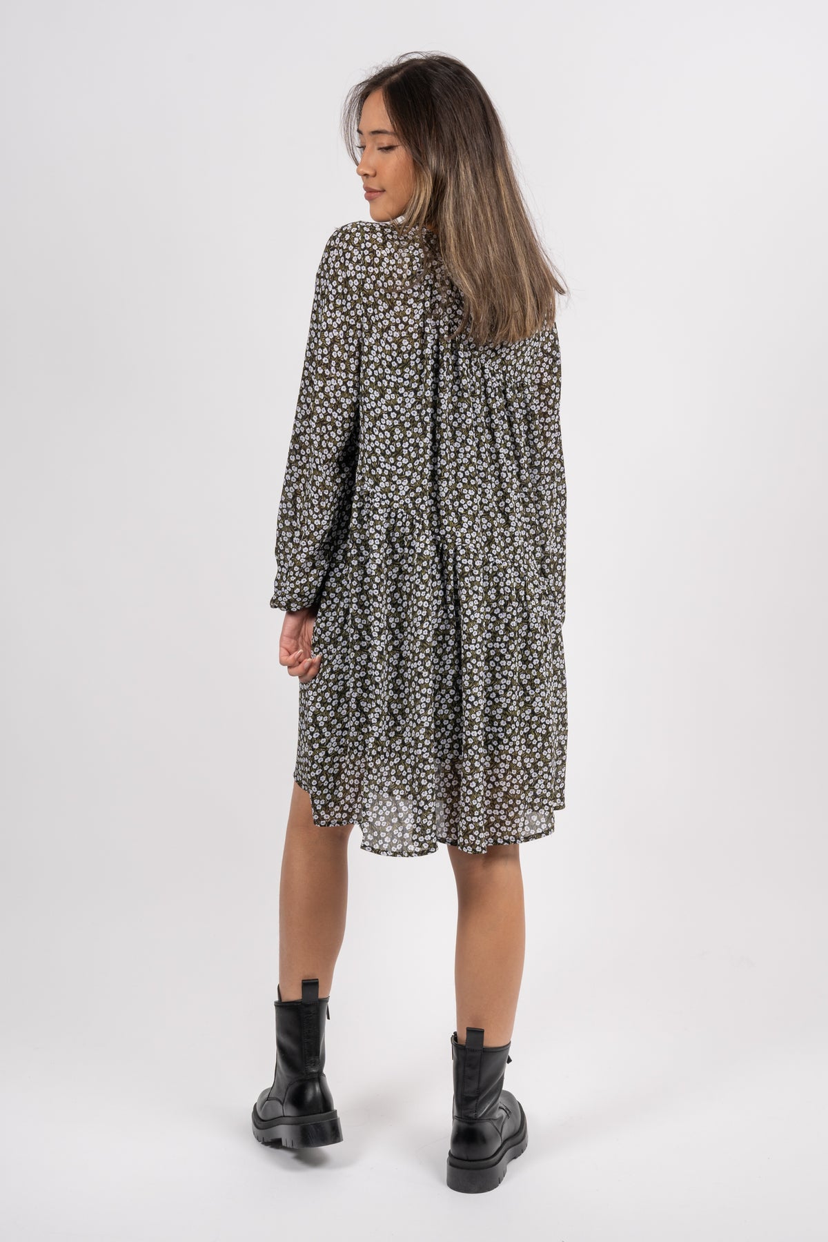 Hibba Rikkelie Short Dress - Arctic Ice Flwr