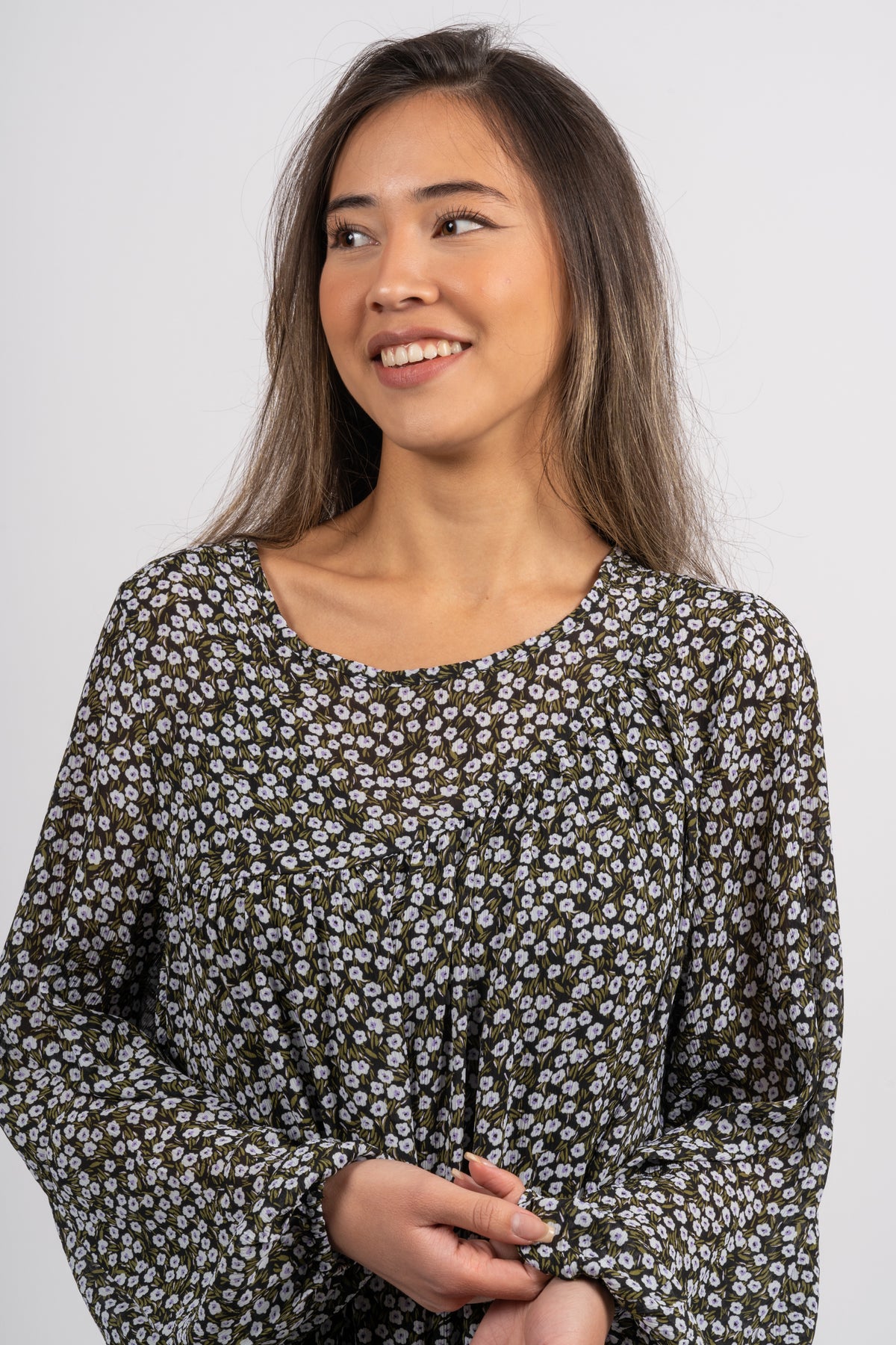 Hibba Rikkelie Short Dress - Arctic Ice Flwr