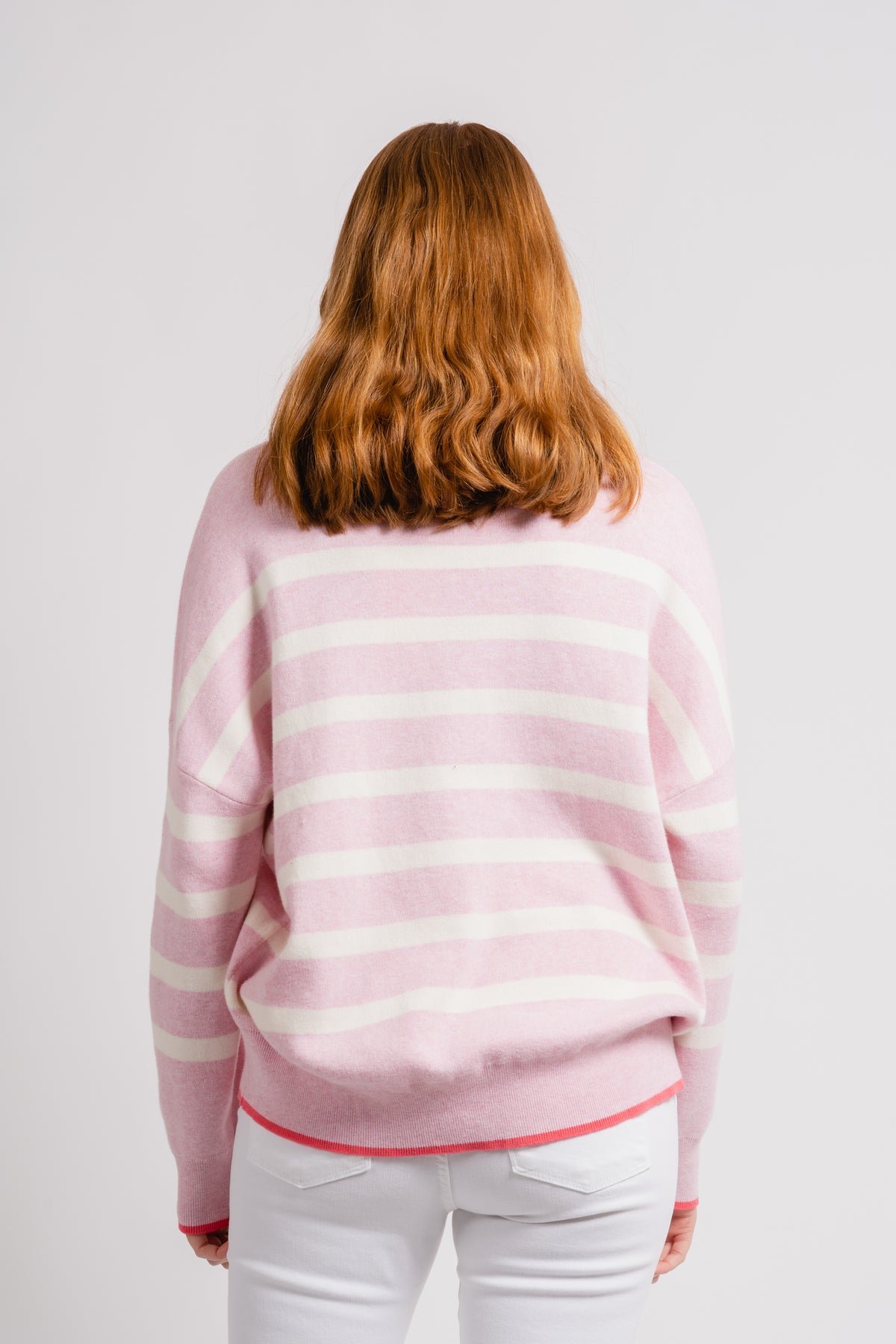 TenleyIW Turtleneck Pullover - Candyfloss Stripe
