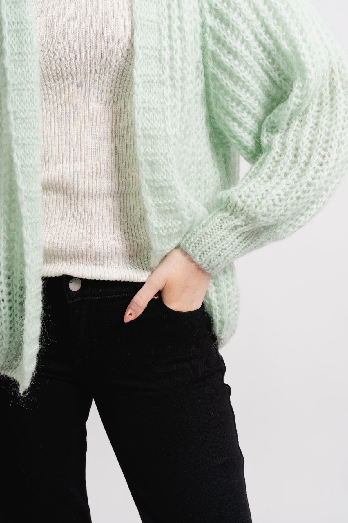 Joseph Cardigan Solid - Pistacio Green
