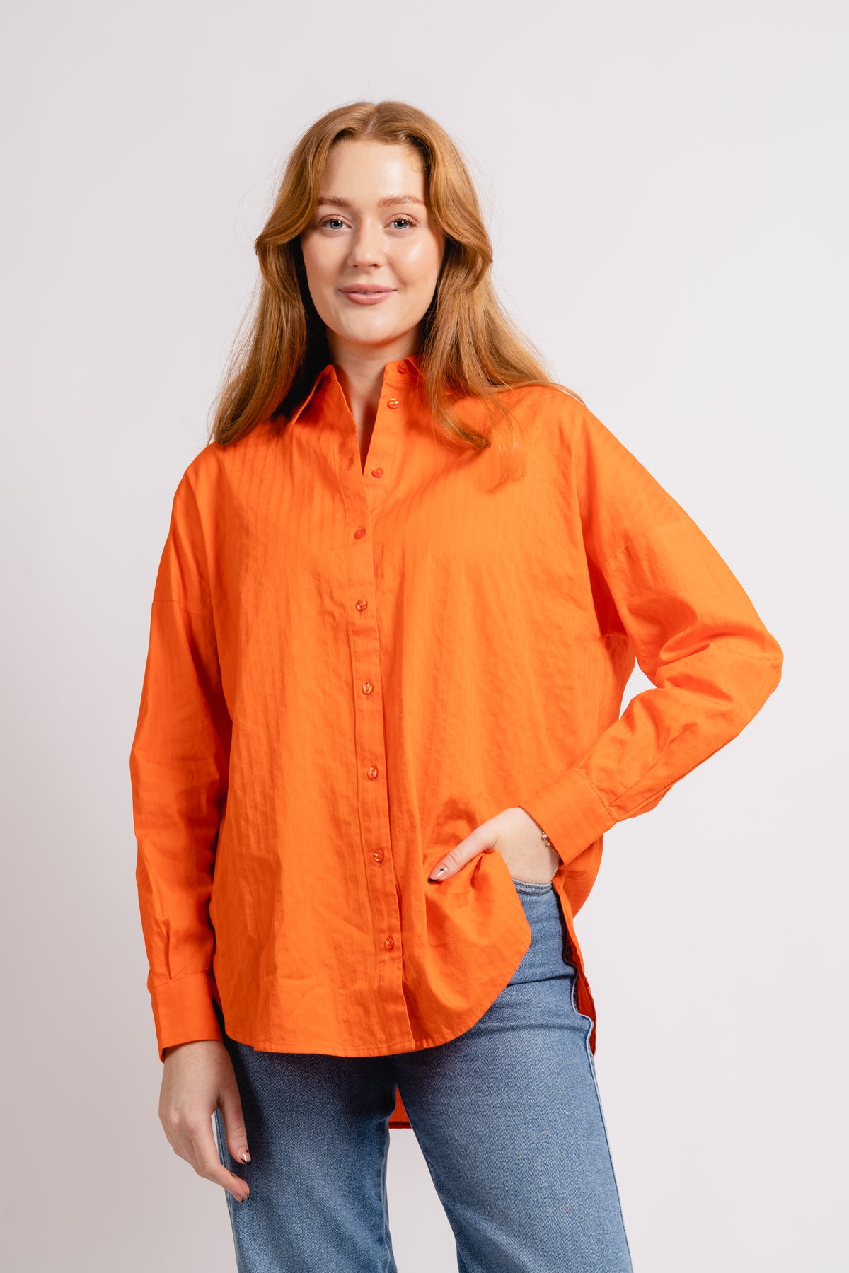 Lina-Sanni Ls Shirt - Orangeade
