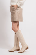 WookIW Short Skirt - Mocha Grey