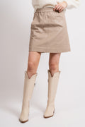 WookIW Short Skirt - Mocha Grey