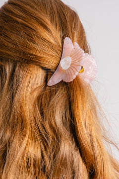 Paua Hair Claw - Pink Icing