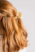 Paua Hair Claw - Mellow Yellow