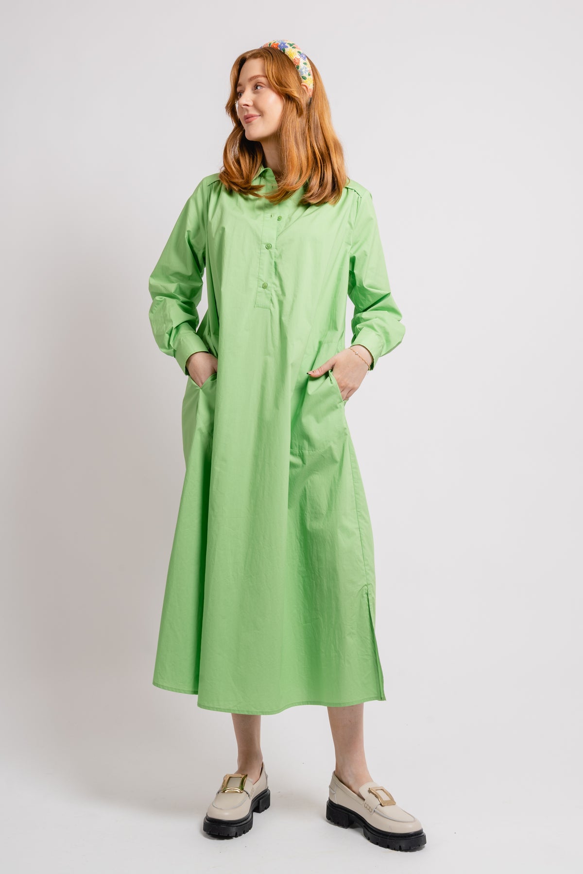 SmillaPW Dress - Grön