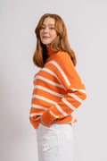 InWear TenleyIW Turtleneck Pullover - Cantaloupe Stripe