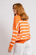 InWear TenleyIW Turtleneck Pullover - Cantaloupe Stripe