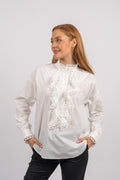 Sandrine Half Placket Shirt - Cream