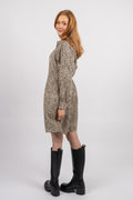 Saloma Ladonna Shirt Dress Aop - Cement Dot