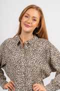 Saloma Ladonna Shirt Dress Aop - Cement Dot