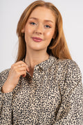 Saloma Ladonna Shirt Dress Aop - Cement Dot