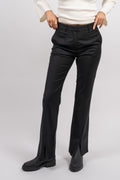 Jolene Split Pants - Black