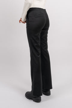 Jolene Split Pants - Black