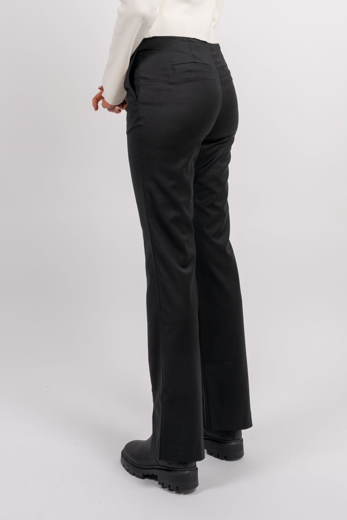 Jolene Split Pants - Black