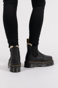 2976 Quad Fur Lined Platform Boots - Black Pisa