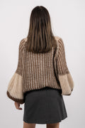 Liana Knit Sweater - Beige/Brown