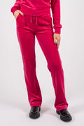 Del Ray Classic Velour Pant Pocket - Raspberry Sorbet