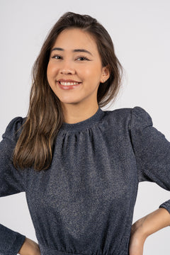 Gail Short Dress - Dark Sapphire