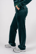 Del Ray Classic Velour Pant Pocket - Rain Forest
