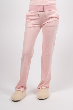 Del Ray Classic Velour Pant Pocket - Almond Blossom