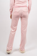 Del Ray Classic Velour Pant Pocket - Almond Blossom