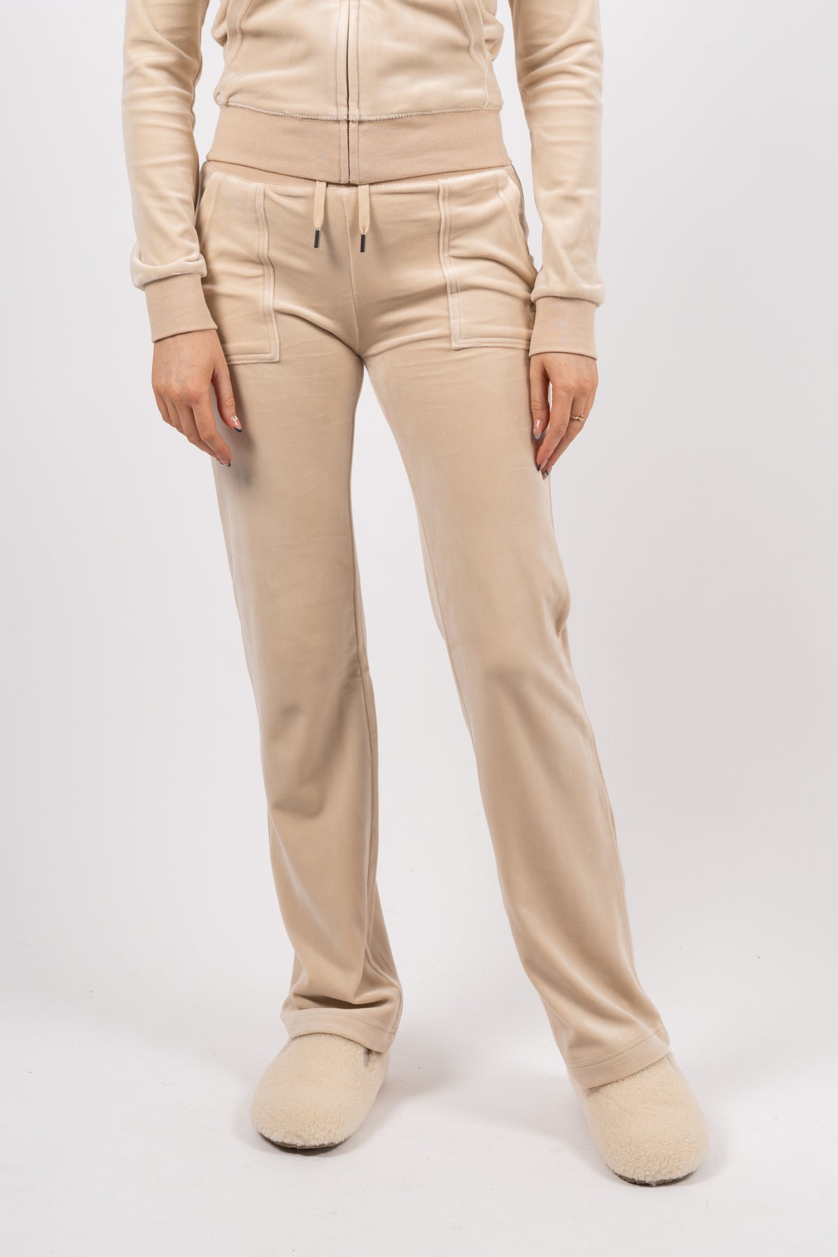 Del Ray Classic Velour Pant Pocket - Brazilian Sand