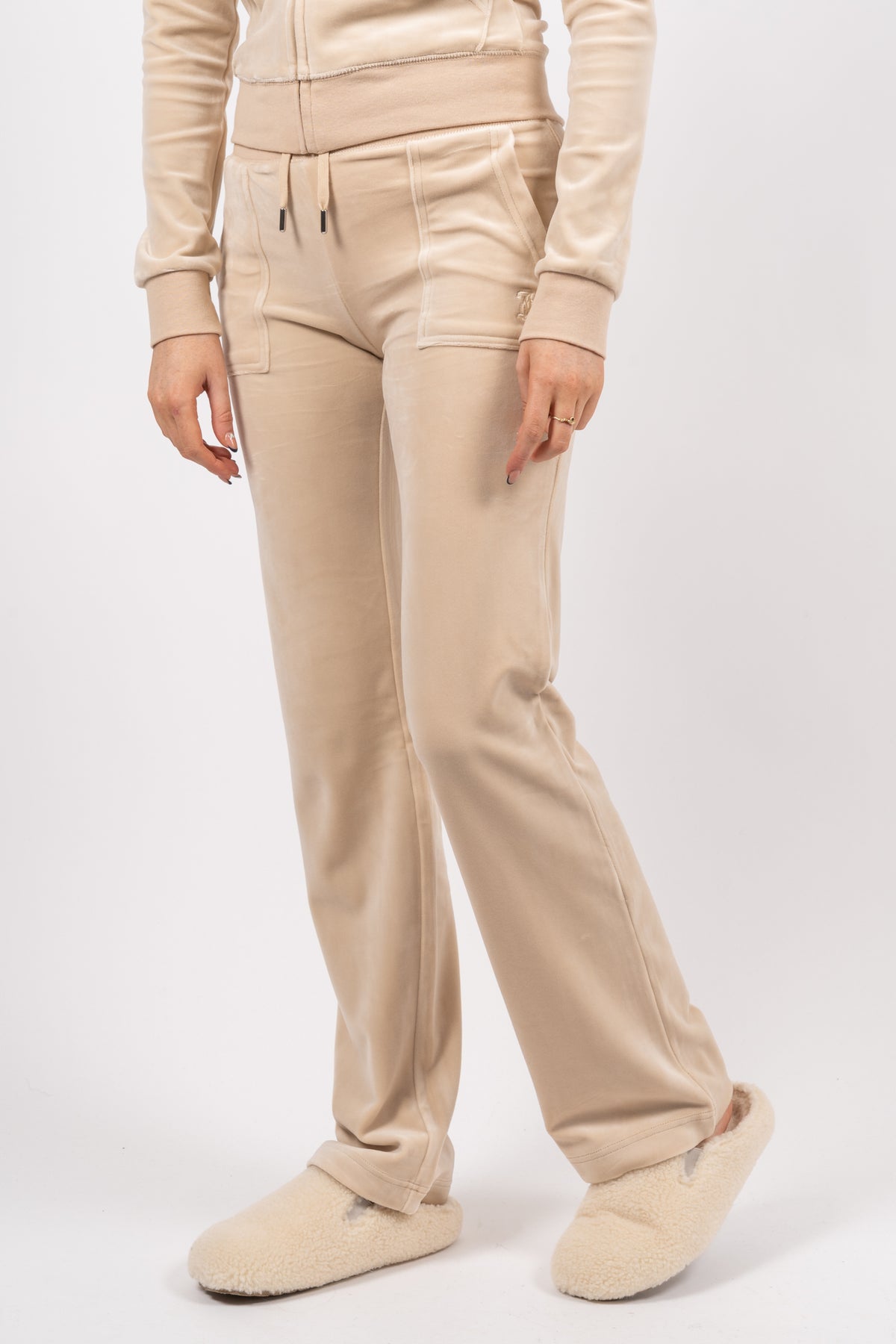 Del Ray Classic Velour Pant Pocket - Brazilian Sand
