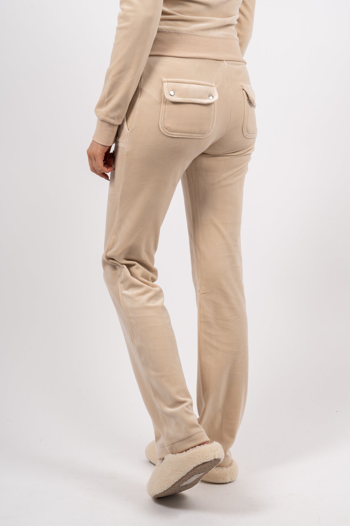 Del Ray Classic Velour Pant Pocket - Brazilian Sand