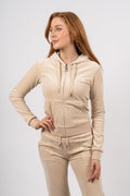Robertson Classic Velour Zip Hoodie - Brazilian Sand