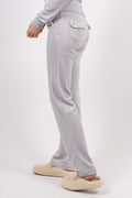 Del Ray Classic Velour Pant Pocket - Quite Gray