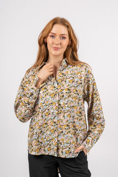 Minetta Benina Shirt Aop - D Tobacco Flower