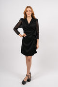 Nanna Shimmering Dress - Black