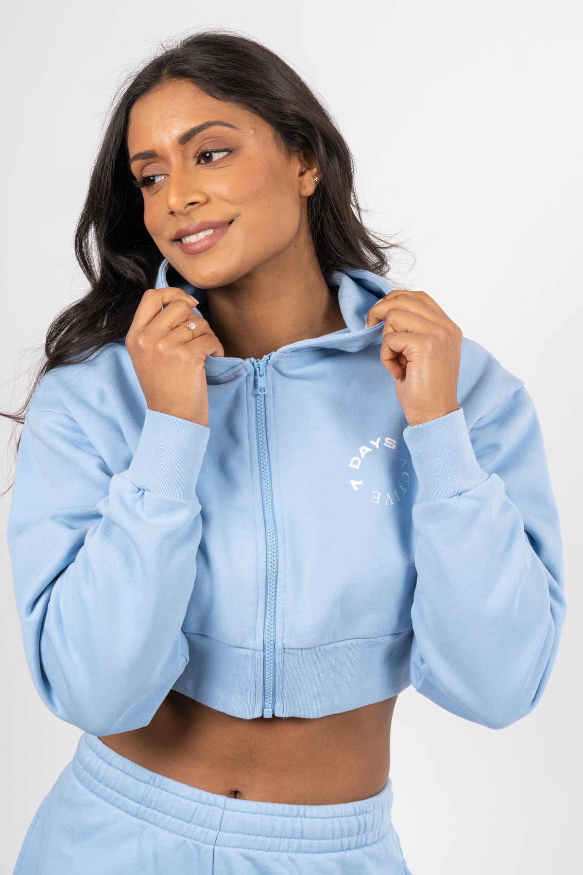 Cropped Hoodie - Frozen Fjord