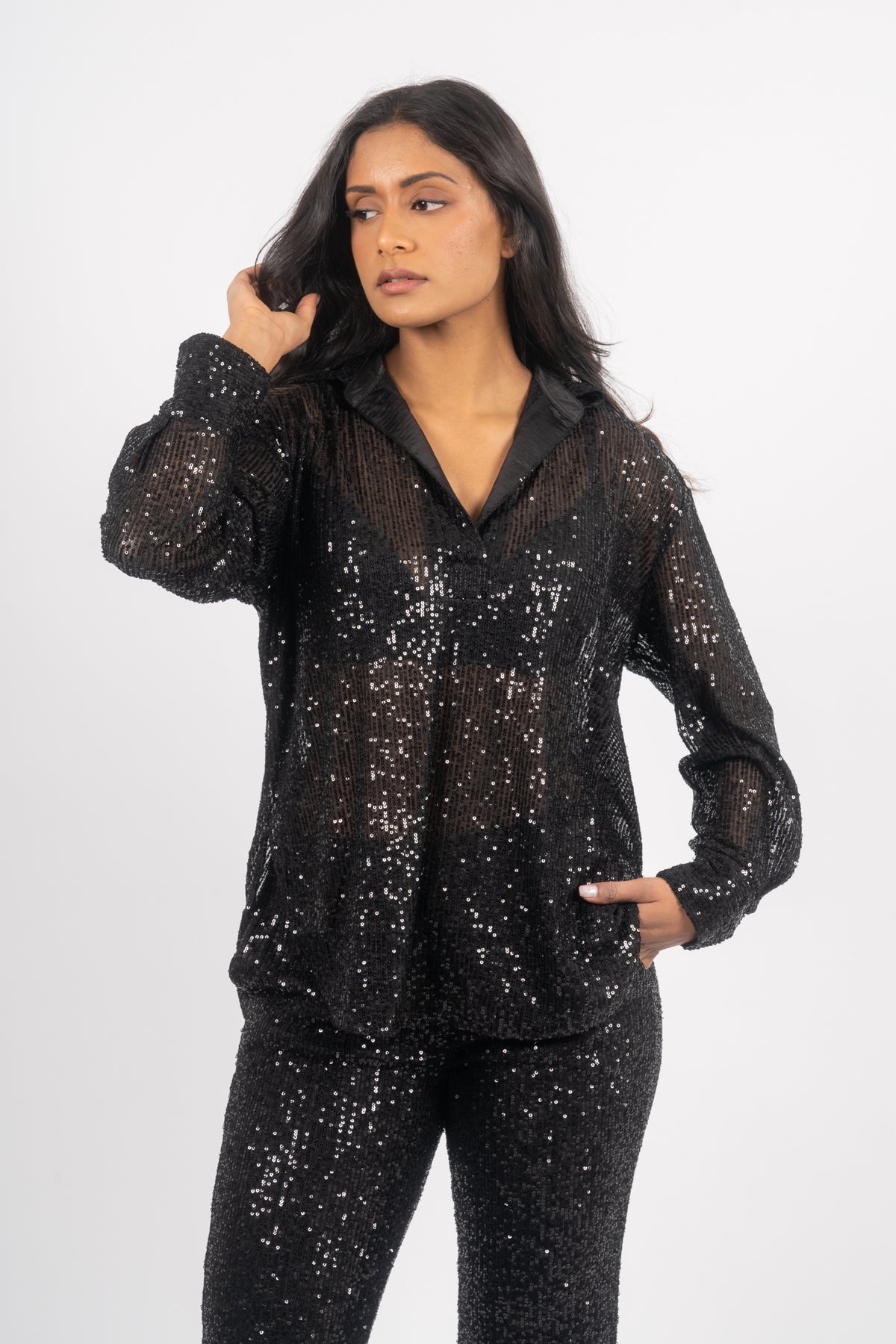 Shine On Blus - Svart