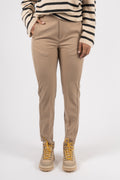 NakitaIW Flat Pants - Oatmeal Melange