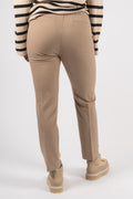 NakitaIW Flat Pants - Oatmeal Melange