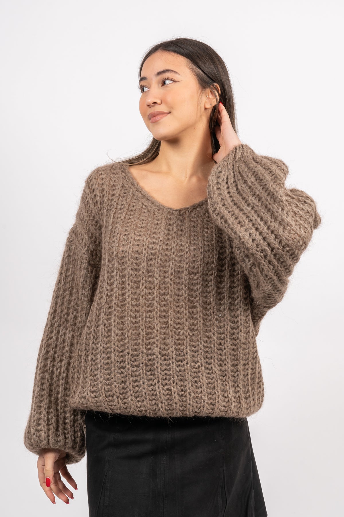 Joseph Blouse Solid - Brown