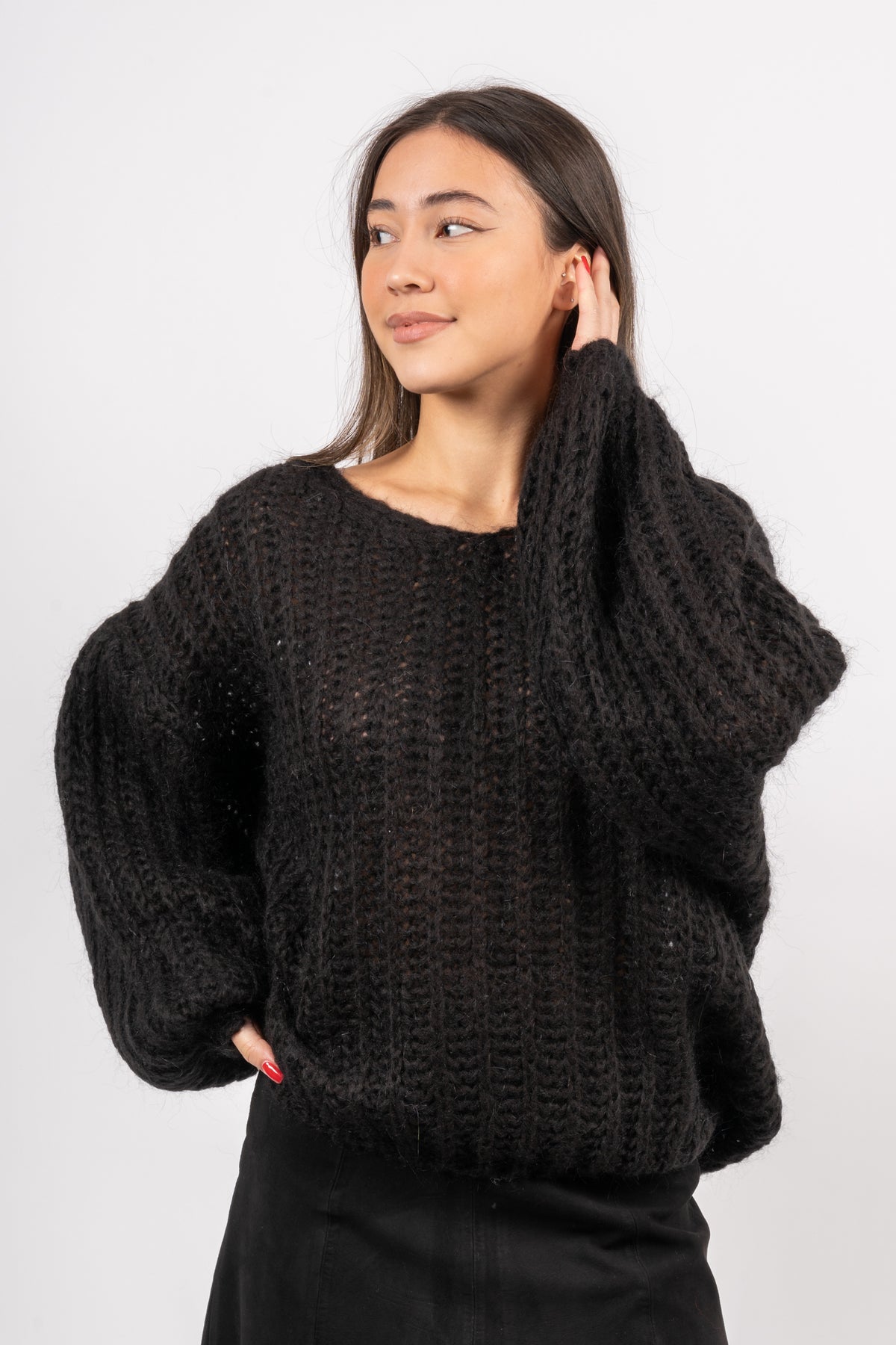 Joseph Blouse Solid - Svart