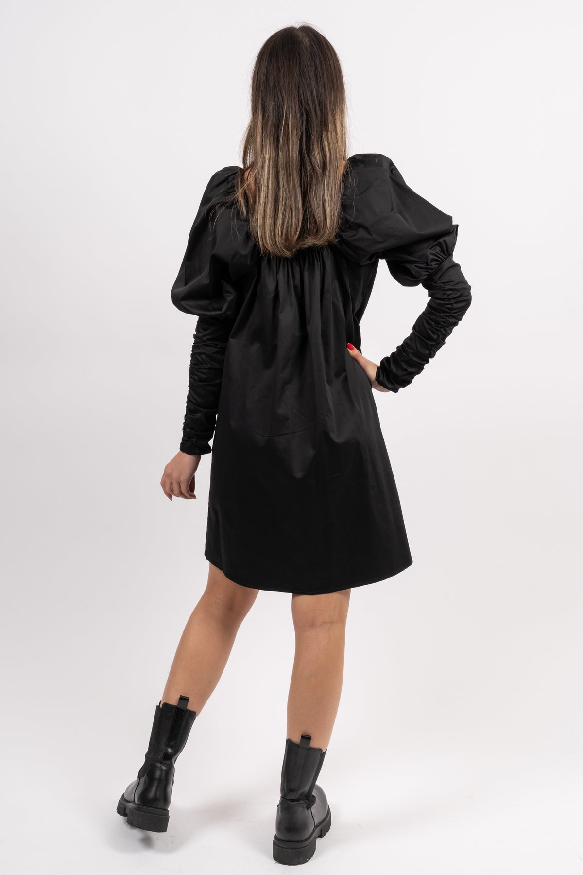 Fawn Short Dress - Noir