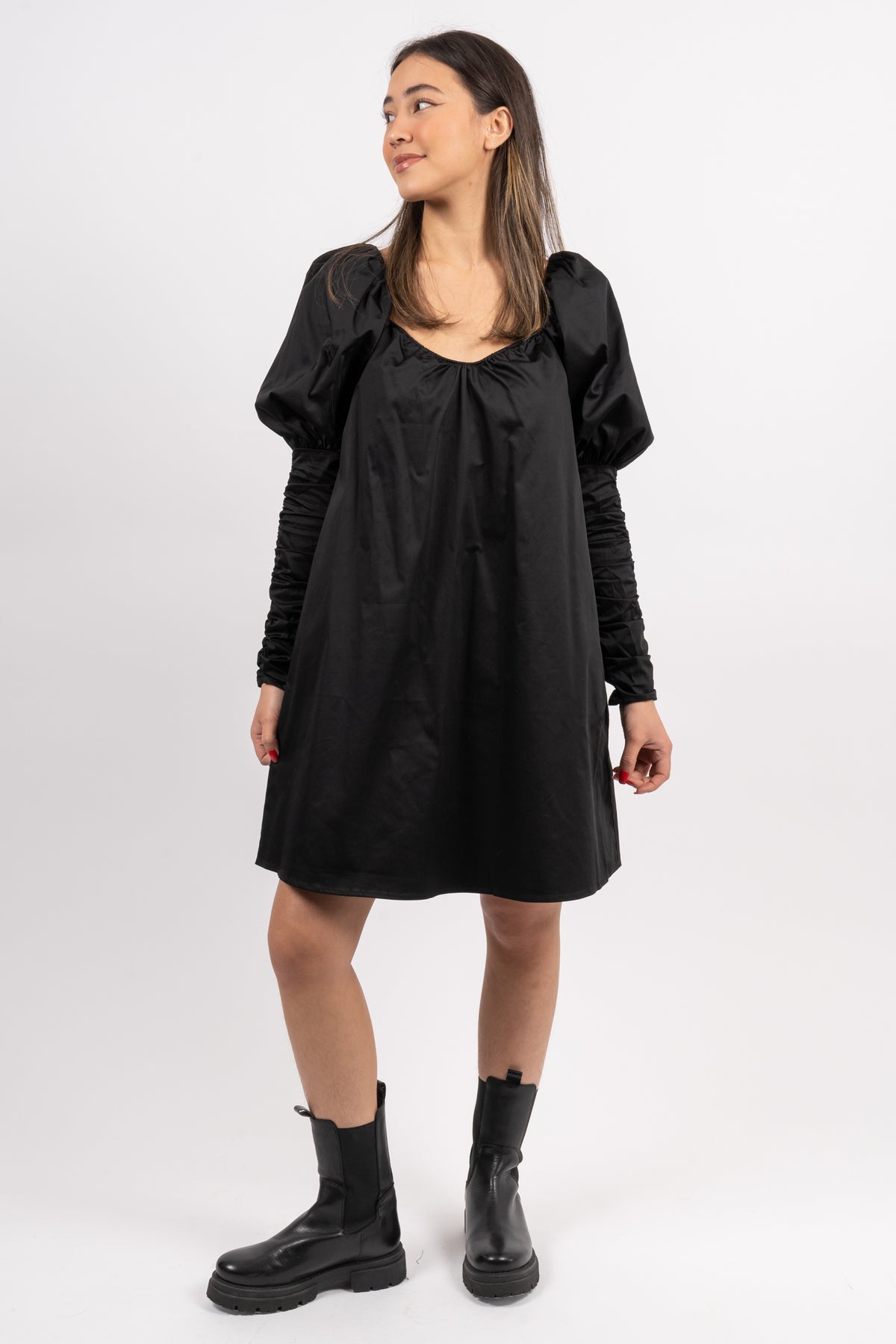 Fawn Short Dress - Noir