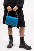 Brynn Panel Bag - Grecian Blue/Silver